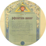 Meisterbrief Otto Diezel
