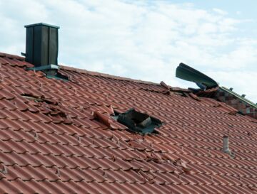 Sturmschaden am Dach